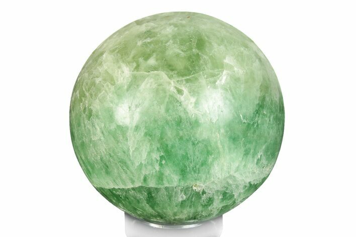 Polished Green Fluorite Sphere - Madagascar #246098